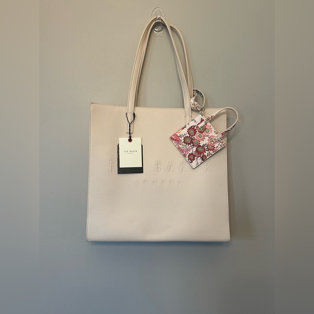 Ted Baker London Leather Icon Tote Bag Cream With Wallet